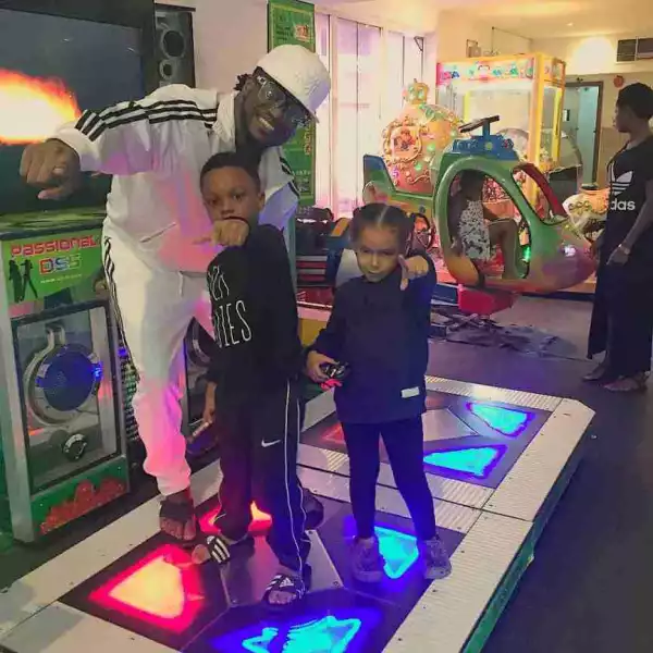 Paul Okoye Spends Playtime With His Kids In Lagos, As Peter Performs In US Alone